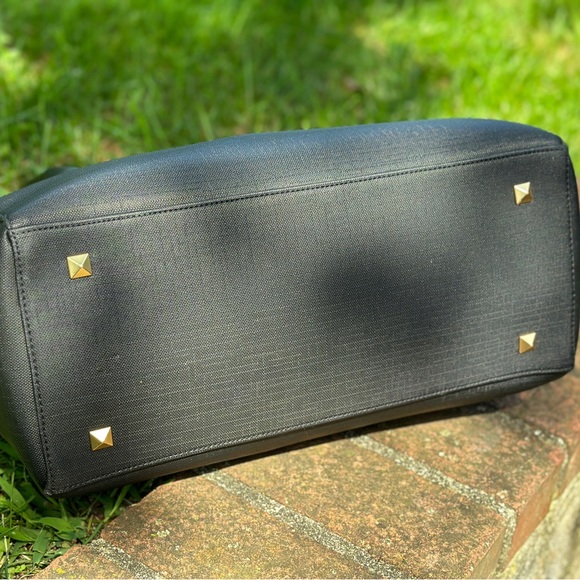 Dagne Dover Signature Legend Coated Canvas Large Laptop Tote Bag w/ storage bag - Picture 9 of 9